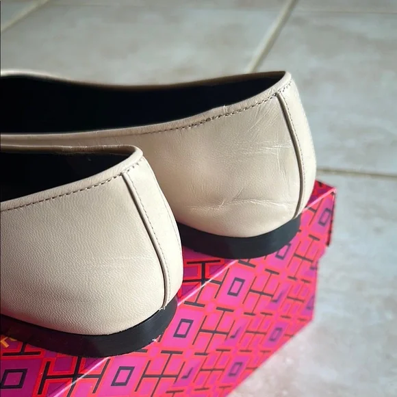 Tory Burch Rose Pink Cap-Toe Ballet Flats - Picture 2 of 6